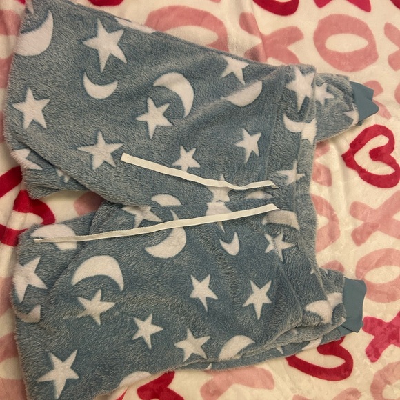 Cozy Star and Moon Pajama Cuffed Pants - Picture 1 of 2